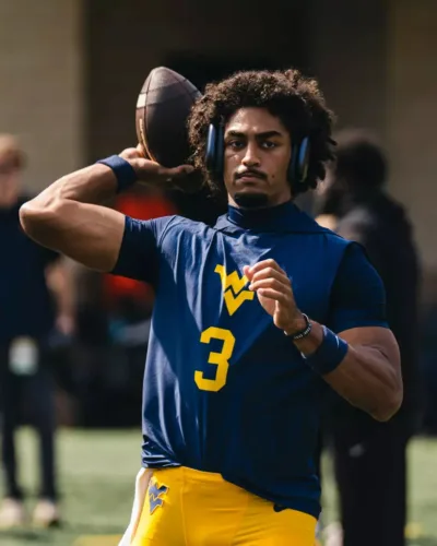 WVU quarterback Hawkins has calm, collected confidence